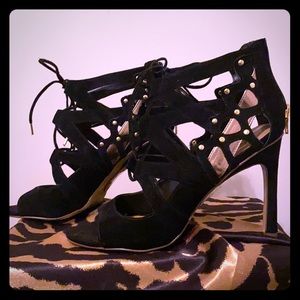 Black and Gold heels